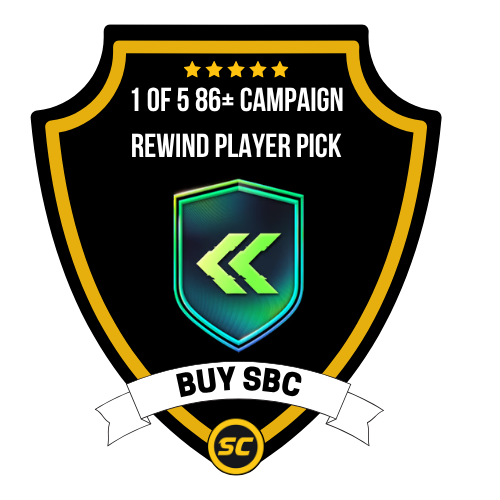 EA FC 26 SBC 1 of 5 86+ Campaign Rewind Player Pick - PS4, PS5, Xbox One, Xbox Series X, Xbox Series S
